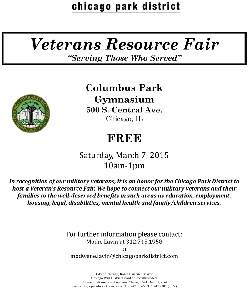 Vets resource fair @ Columbus Park Gymnasium | Chicago | Illinois | United States