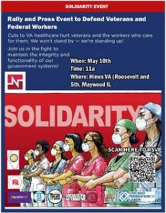 Defend Veterans and Federal Workers Rally and Press Event @ Hines VA